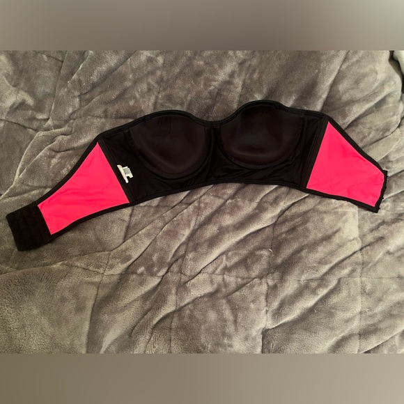 Bluenotes pink color block bikini top - Picture 2 of 3